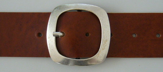 FINE, silberne Gürtelschließe, Schnalle für 4,5cm breite Riemen