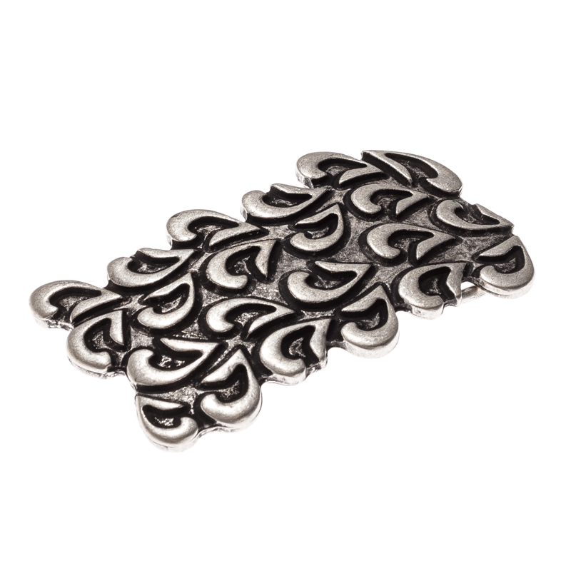 Hooks, 4cm, silberne Koppelschließe, Schnalle