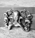 OKTOPUS, 4cm, silberfarbene Gürtel-Schließe, Schnalle