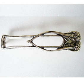 ADOMA, Koppelschließe, 2,5 cm, silberfarben, Schnalle