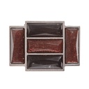 Schoko, 4cm, art deco Schließe, Schnalle