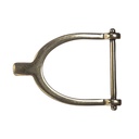 Sporn, 4cm, messingfarbene Gürtelschließe, Schnalle