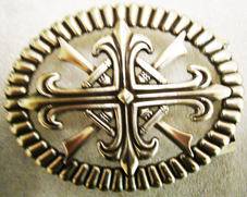 KHAN, 4cm,silberfarbene Schließe, Schnalle