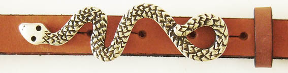 BOA, Koppelschließe, Schlange, 2cm, silberfarben, Schnalle