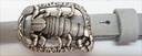 Skorpion, 2cm,silberfarbene Gürtelschließe, Schnalle