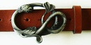 LEVIATHAN, 4cm,Gürtelschließe,, Schnalle WASSERDRACHE, zinnfarbe