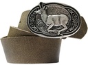 Gams 4cm, silberfarbene Schließe, Tracht, Schnalle