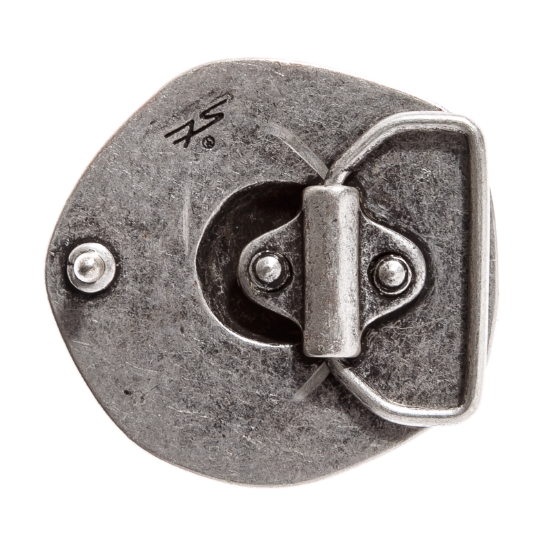 Wikinger Schild-Schließe silberfarben 4cm, Schnalle
