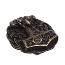 CELTIC MJÖLNIR, 4cm, Thorhammer-Schließe, altmessingfarben, Schn
