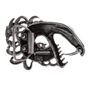 Midgard-Schlange, 4cm, altmessingfarbene Schließe, Schnalle