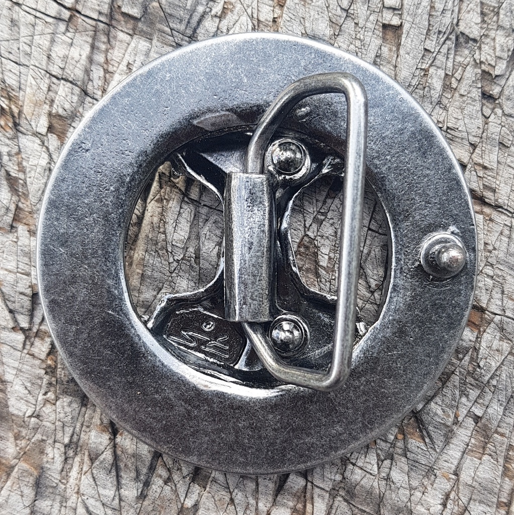 THOR MJÖLNIR, 4cm, Thorhammer-Schließe, eisenfarben, Schnalle