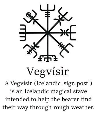 VEGVISIR -Schließe altmessingfarben 4cm, Schnalle