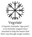 VEGVISIR -Schließe schwarzeisenfarben 4cm, Schnalle