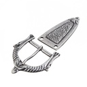 ARAMIS-SET, 3cm, silberne Pferdeschließe mit Gürtelspitze,Mittel