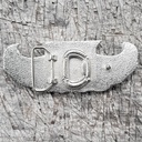 CADDY-BO, 4cm Schließe, Schnalle, silber/schwarz, Flaschenöffner