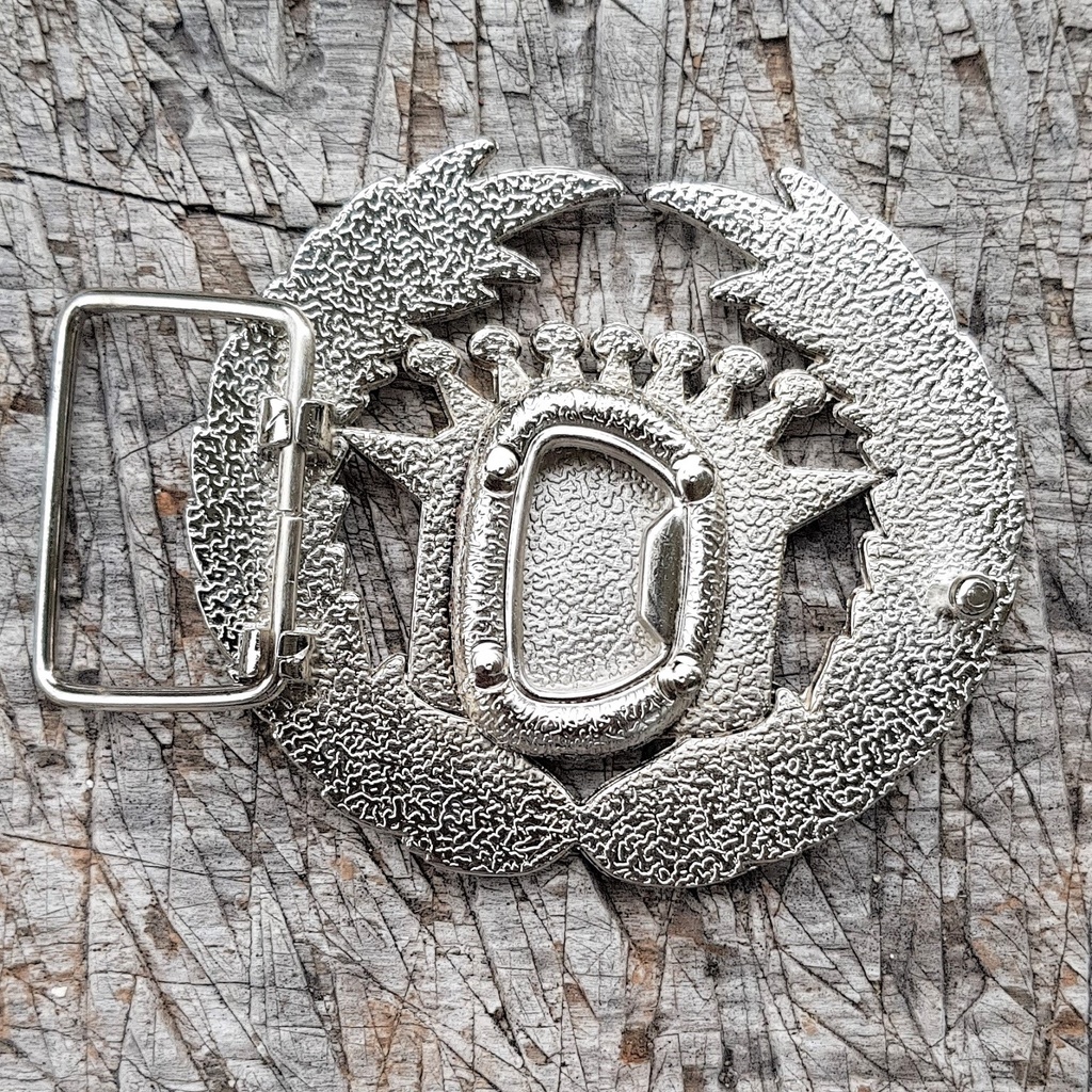CADDY-BO 2; 4cm Schließe, Schnalle, silber/schwarz, Flaschenöffn