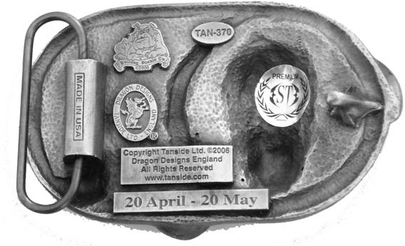 Sternzeichen Stier - Taurus, 4cm Schließe, Schnalle