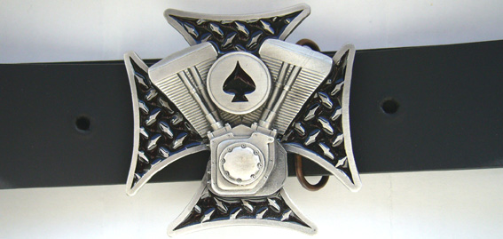 V-Twin Cross, 4cm Schließe, Schnalle
