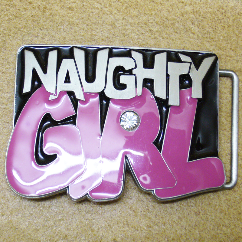 Naughty Girl, 4cm Gürtelschließe, Schnalle
