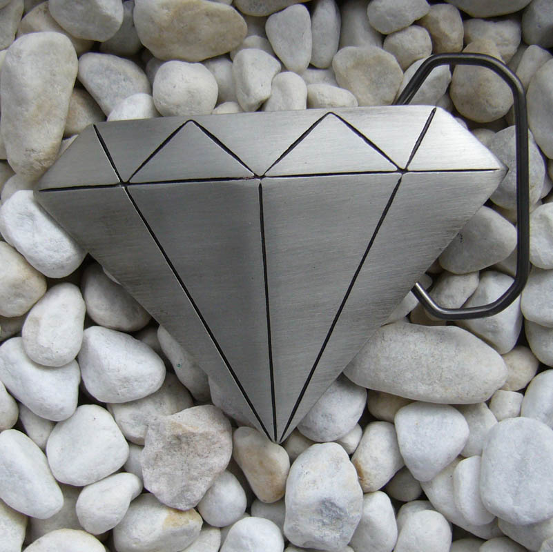 Diamond, 4cm Zinn-Gürtelschließe, Schnalle