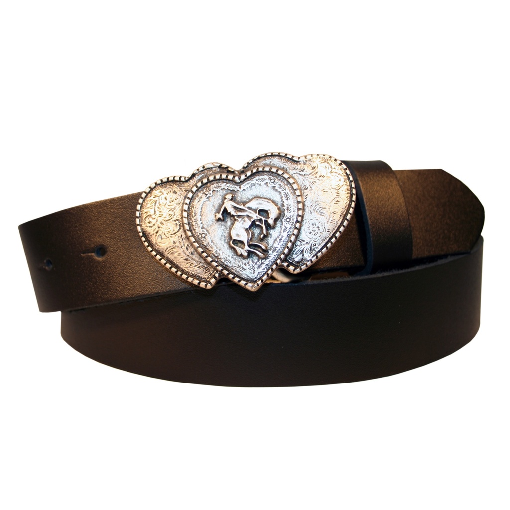 B 9005-1 Western Buckle 'Triple-Heart', Schnalle