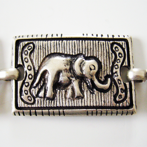 INDIA, Kettengürtel, indische Elefanten, Fb: silber,Mittelalter,