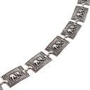 INDIA, Kettengürtel, indische Elefanten, Fb: silber,Mittelalter,