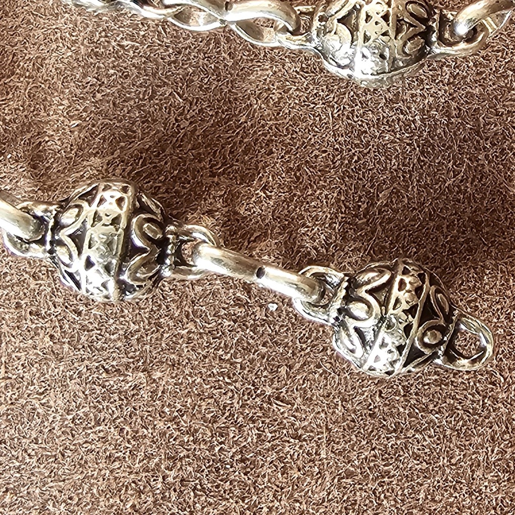 METALPEARLS,Fb:silber, 50 cm/Stück, Mittelalter, Larp, Cosplay