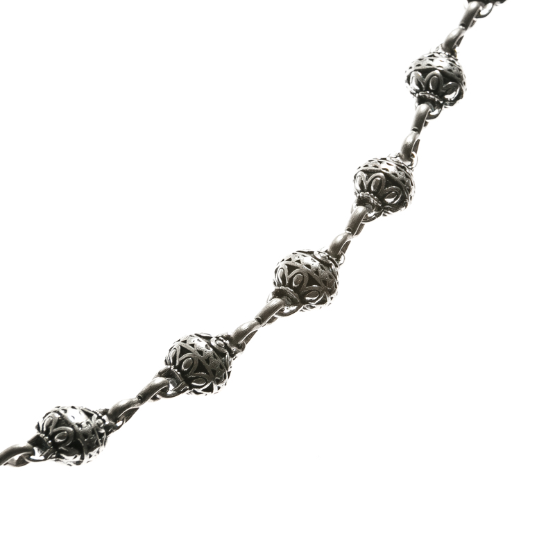 METALPEARLS,Fb:silber, 50 cm/Stück, Mittelalter, Larp, Cosplay