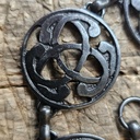 TRISKEL,Kettengürtel,  Fb:schwarzeisen, Mittelalter, Larp, Gothi