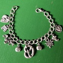 Armband WIESN,Fb:silber,OKTOBERFEST,WASN,GÄUBODEN,Trachten-Schmu