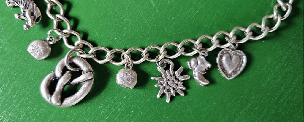 Armband WIESN,Fb:silber,OKTOBERFEST,WASN,GÄUBODEN,Trachten-Schmu