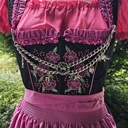 CHARIVARI / Kettengürtel,HIRSCH,Fb:silber, Cosplay