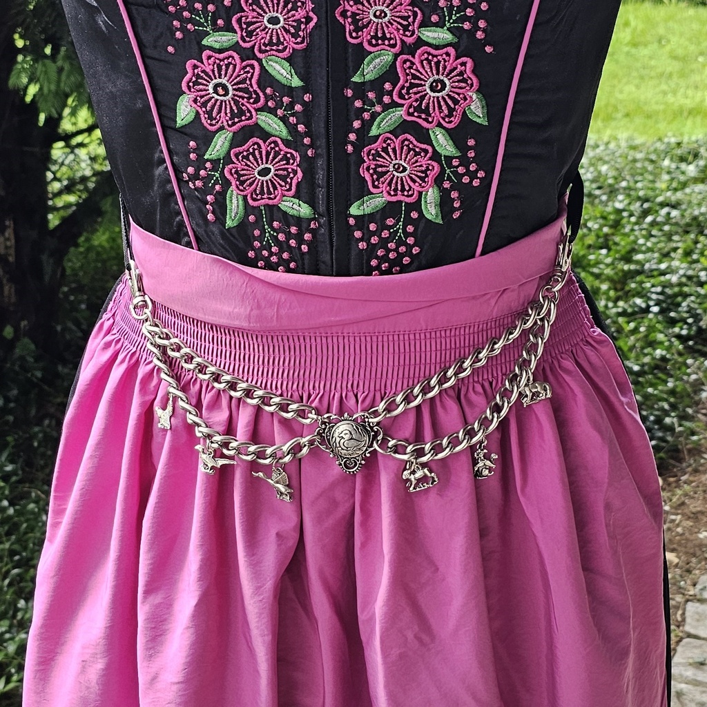 CHARIVARI / Kettengürtel,BAYRISCHE FAUNA,Fb:silber, Cosplay