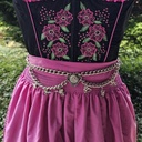 CHARIVARI / Kettengürtel,BAYRISCHE FAUNA,Fb:silber, Cosplay