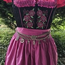CHARIVARI / Kettengürtel,KÖNIG LUDWIG,Fb:silber, Cosplay