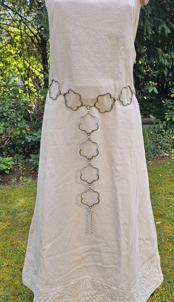 Y-Daisy, Ypsilon-Kettengürtel, silbern, Mittelalter, Larp, Cospl