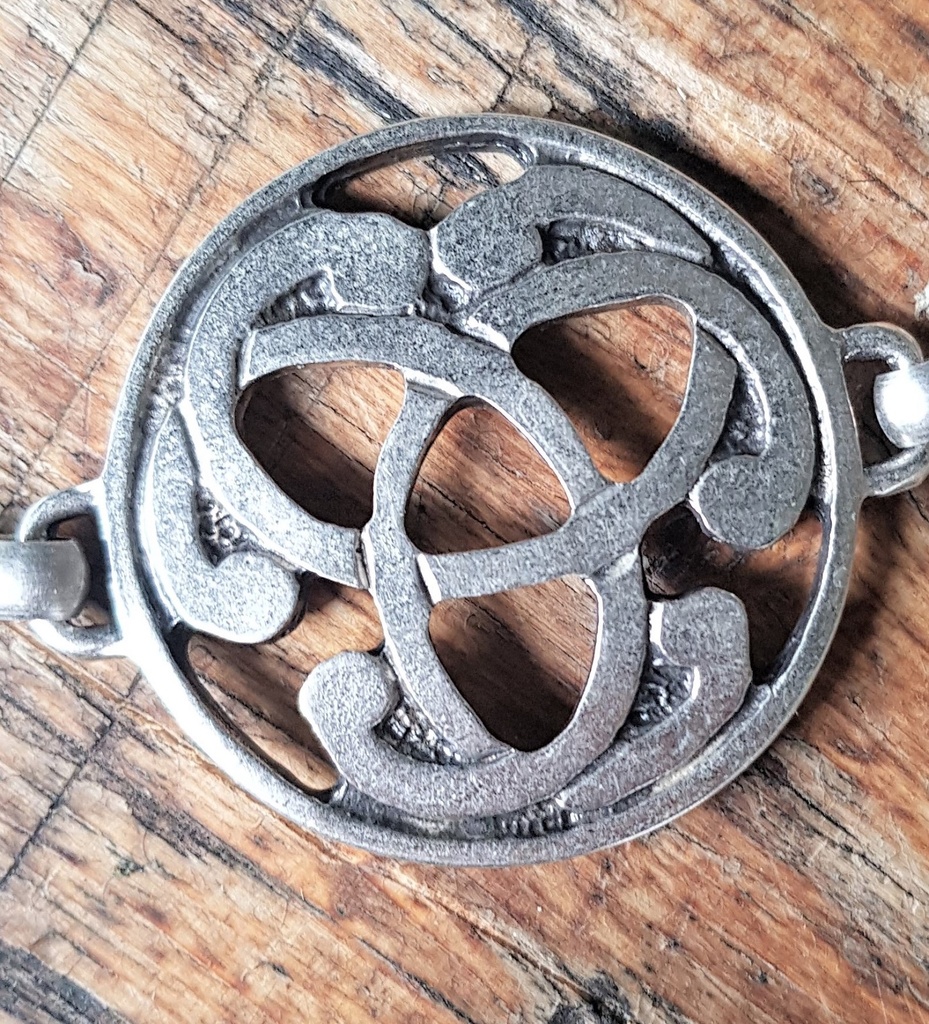 TRISKEL,Y-Kettengürtel, Fb:silber,Mittelalter,Kelten,Larp, Cospl