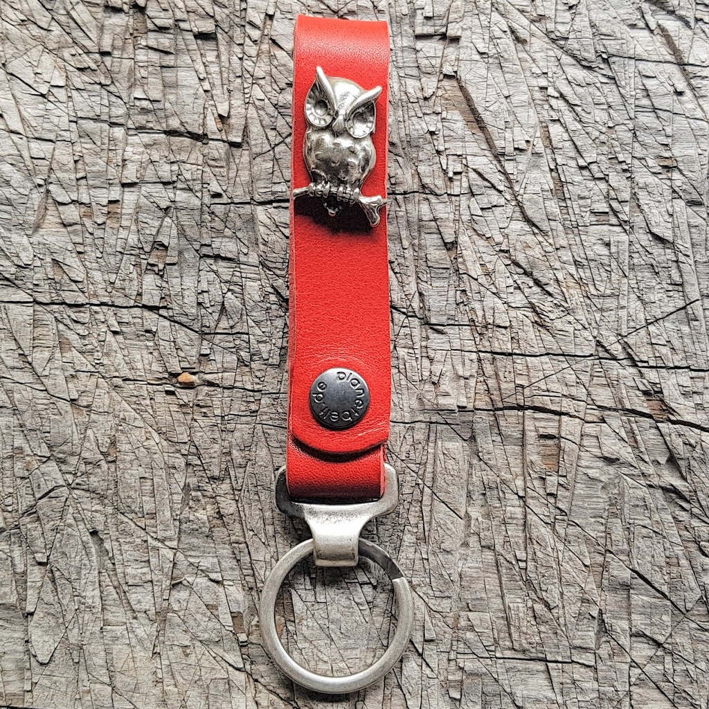 Schlüsselanhänger SLING, Eule, silber