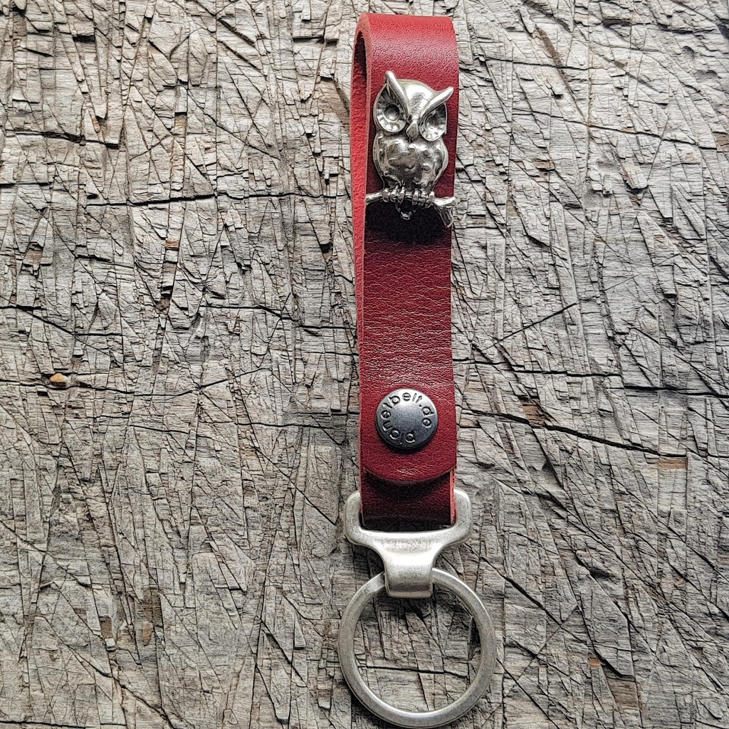 Schlüsselanhänger SLING, Eule, silber