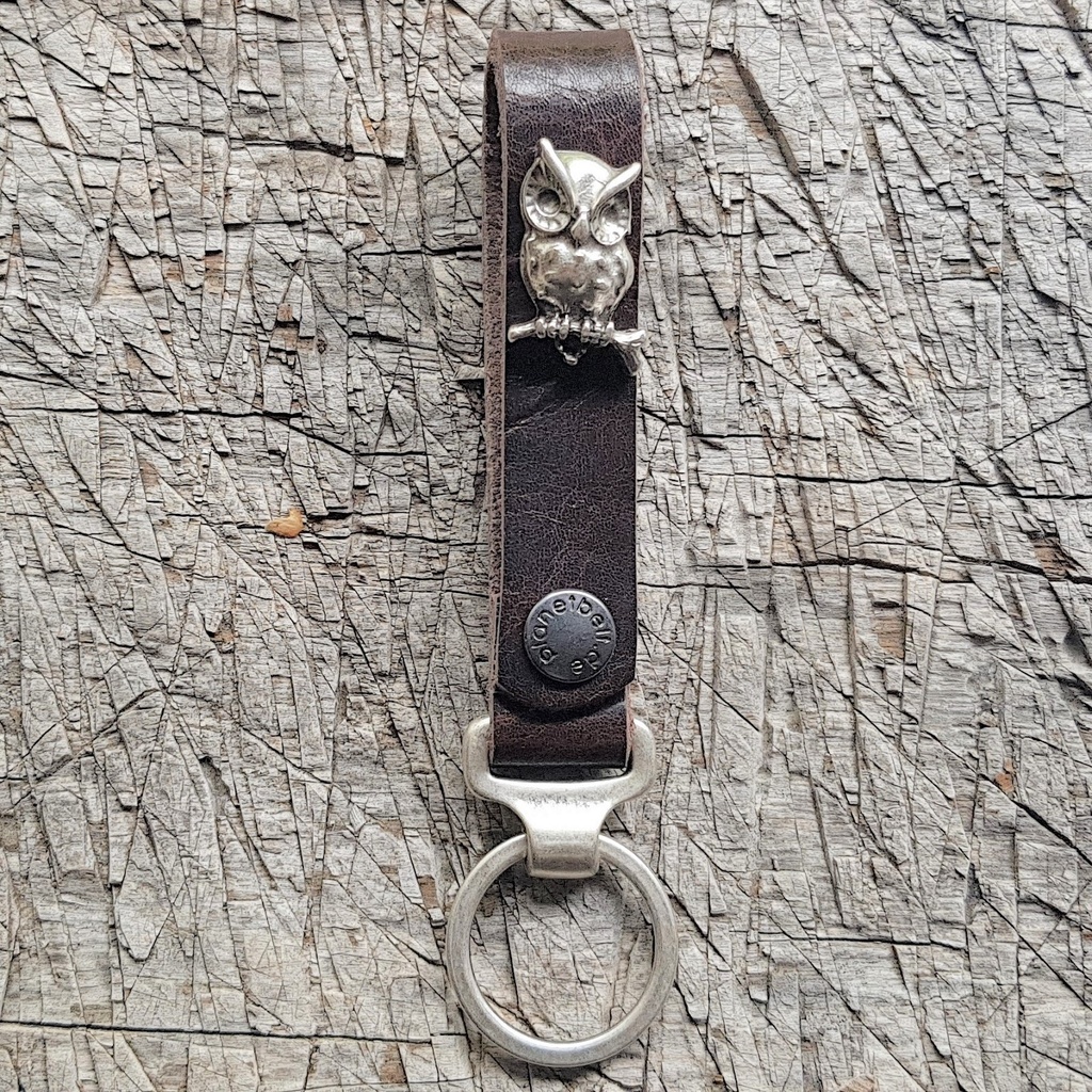 Schlüsselanhänger SLING, Eule, silber