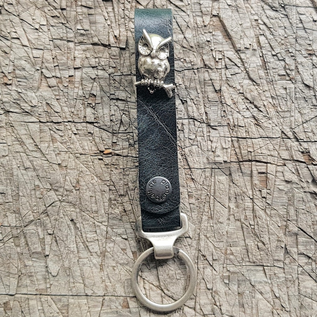 Schlüsselanhänger SLING, Eule, silber