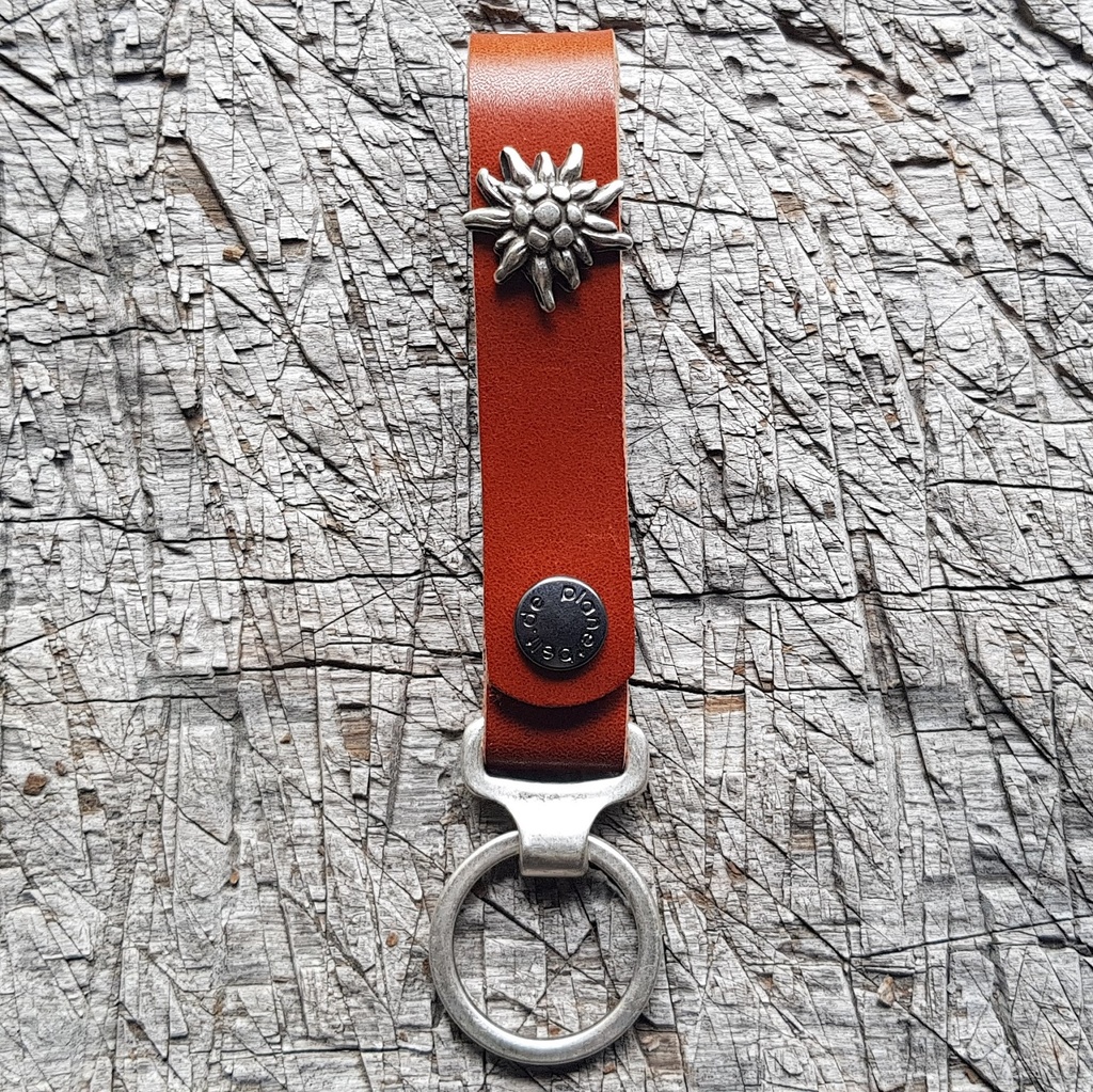 Schlüsselanhänger SLING, Edelweiß, silber