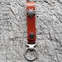 Schlüsselanhänger SLING, Edelweiß, silber