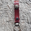 Schlüsselanhänger SLING, Edelweiß, silber
