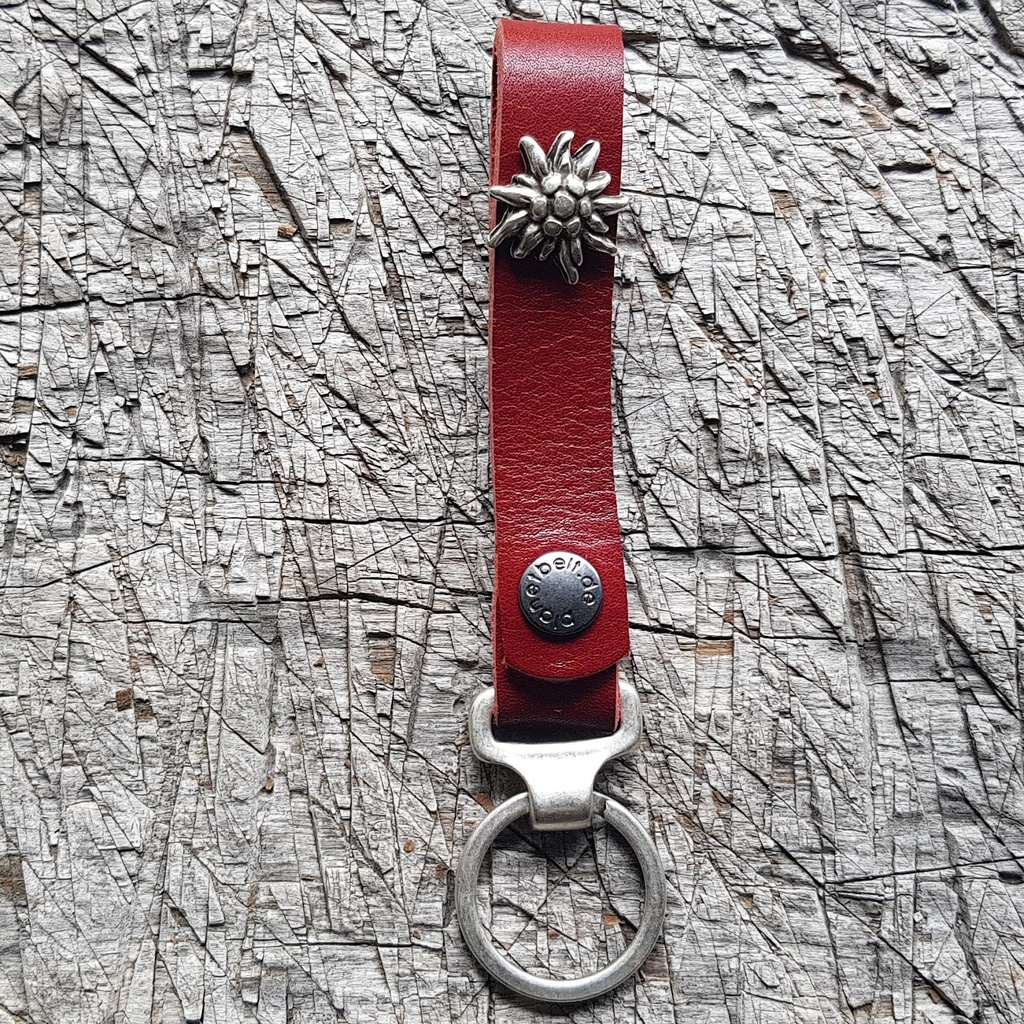 Schlüsselanhänger SLING, Edelweiß, messing