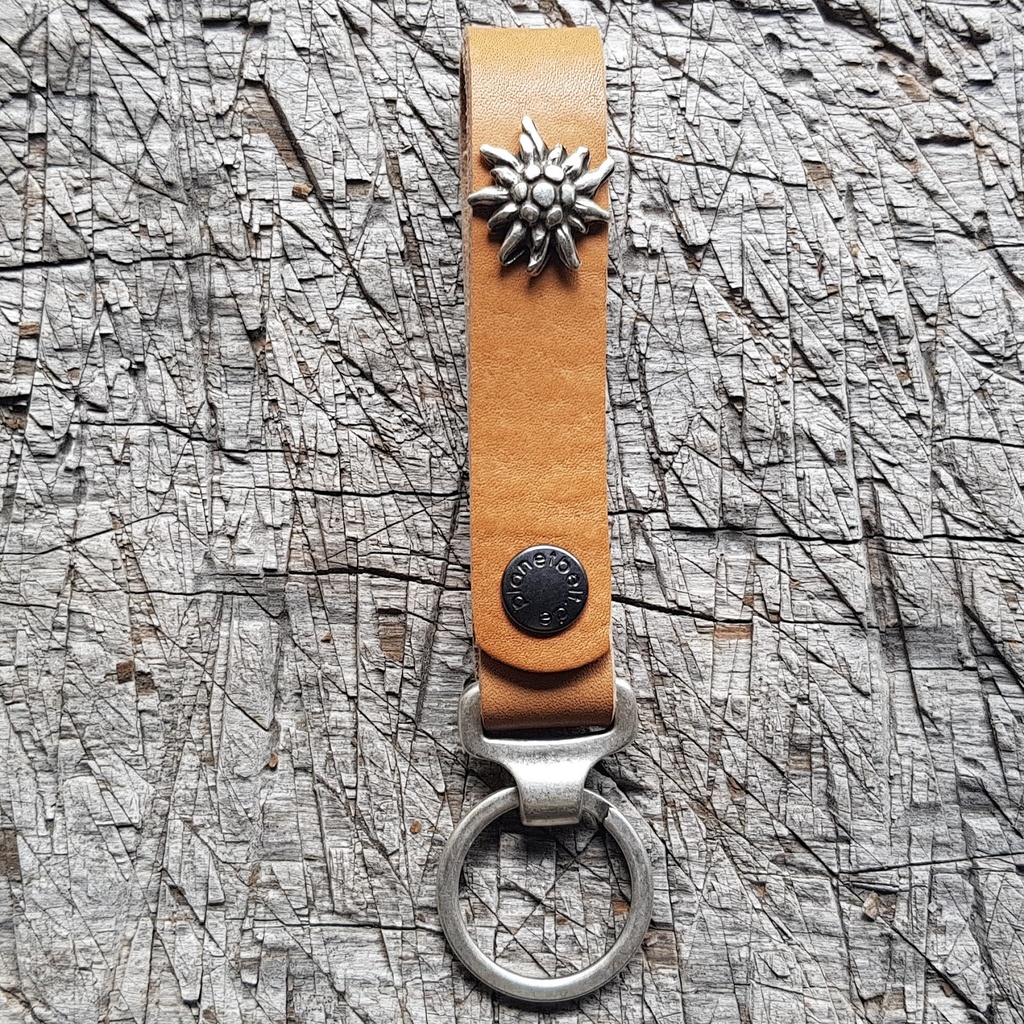 Schlüsselanhänger SLING, Edelweiß, messing