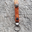 Schlüsselanhänger SLING, Edelweiß, messing