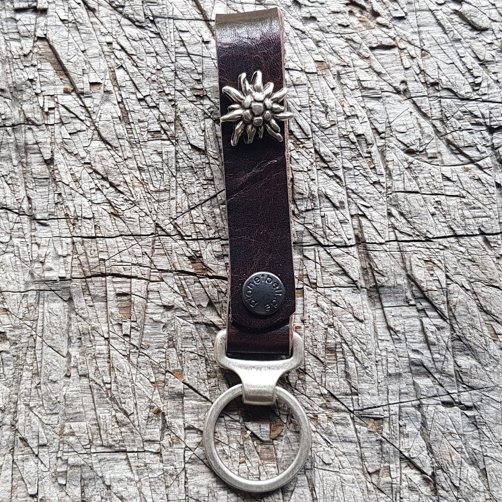 Schlüsselanhänger SLING, Edelweiß, messing