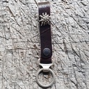 Schlüsselanhänger SLING, Edelweiß, messing